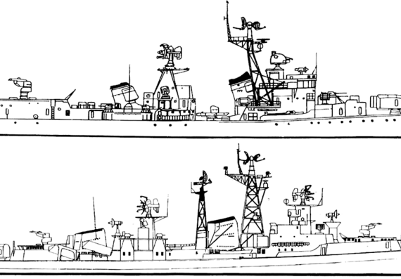 Эсминец ORP Warszawa [Destroyer] - чертежи, габариты, рисунки